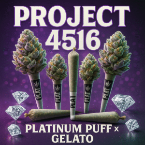 Cafe Zaza – Project 4516 (Platinum Puff X Gelato) 1g preroll